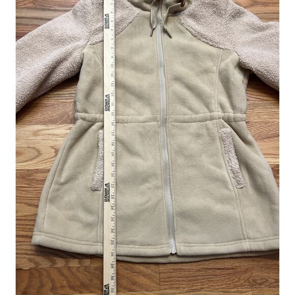 Koolaburra by UGG Jacket Women's Sz Small Beige Hooded Sherpa Pockets Full Zip - Picture 5 of 10